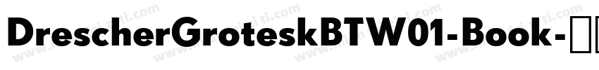 DrescherGroteskBTW01-Book字体转换