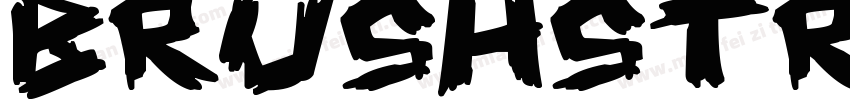 BrushStrokes-q6B5字体转换