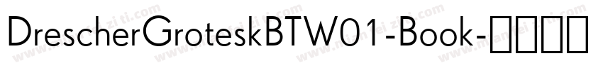DrescherGroteskBTW01-Book字体转换
