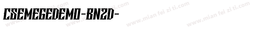 Csemegedemo-BnZd字体转换