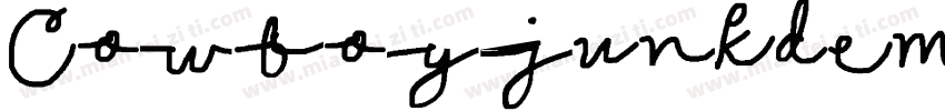 Cowboyjunkdemo-25OX字体转换