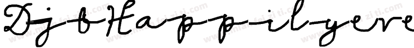 DjbHappilyeverafter-26oX字体转换