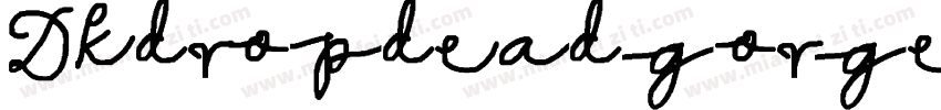 Dkdropdeadgorgeous-dGOx字体转换