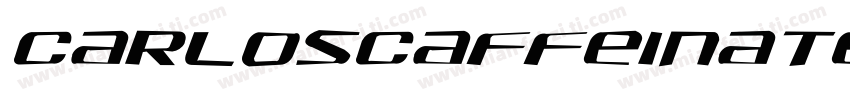 CarlosCaffeinatedBoldItalic-Kx7字体转换