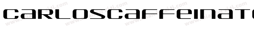 CarlosCaffeinatedBoldItalic-Kx7字体转换