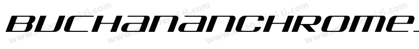 BuchananChromeItalic-2x9W字体转换