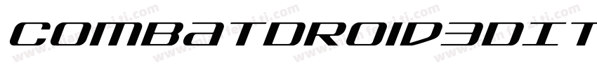 CombatDroid3DItalic-2xZd字体转换