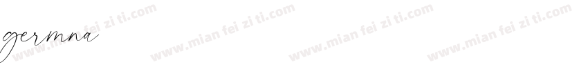 germna字体转换