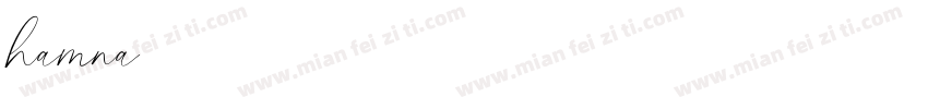 hamna字体转换