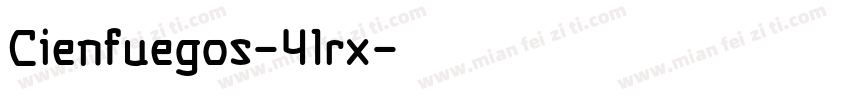 Cienfuegos-41rx字体转换