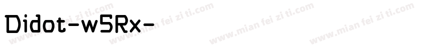 Didot-w5Rx字体转换