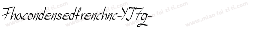 Fhacondensedfrenchnc-YJ7q字体转换