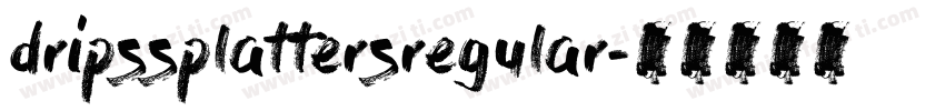 dripssplattersregular字体转换