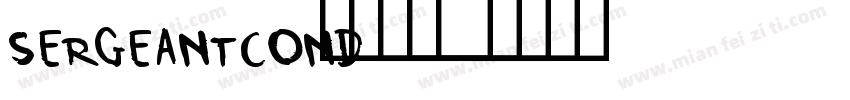 SergeantCond字体转换