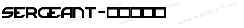 Sergeant字体转换