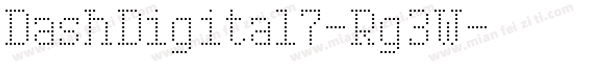 DashDigital7-Rg3W字体转换