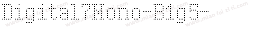 Digital7Mono-B1g5字体转换