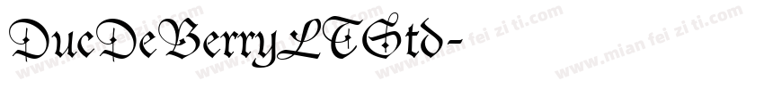 DucDeBerryLTStd字体转换