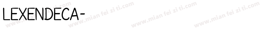 lexendeca字体转换