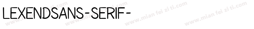 lexendsans-serif字体转换