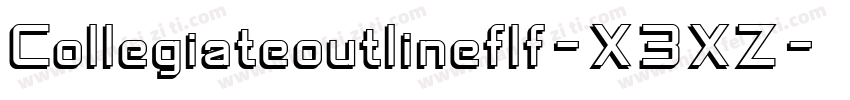 Collegiateoutlineflf-X3XZ字体转换