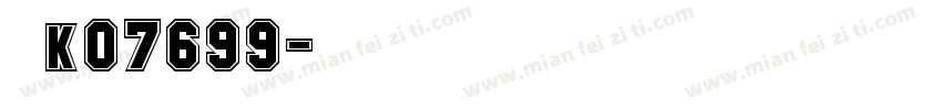 晋k07699字体转换