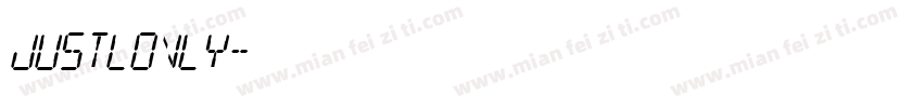 justlovly字体转换