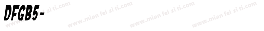 dfgb5字体转换