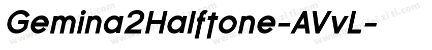 Gemina2Halftone-AVvL字体转换
