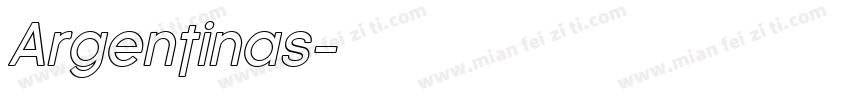 Argentinas字体转换