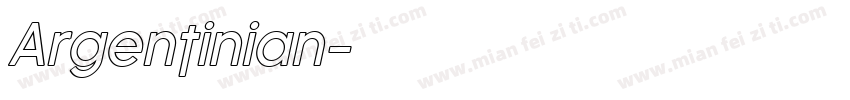 Argentinian字体转换
