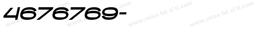 4676769字体转换