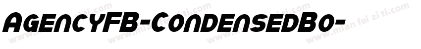 AgencyFB-CondensedBo字体转换