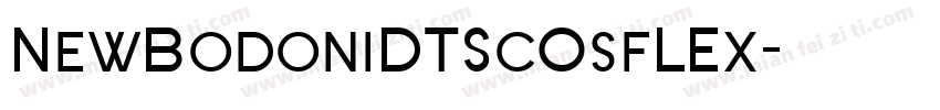 NewBodoniDTScOsfLEx字体转换
