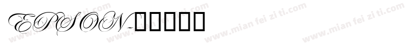 EPSON字体转换