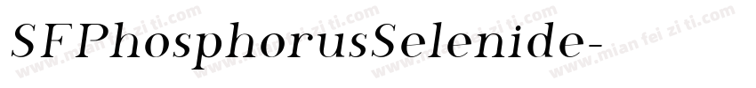 SFPhosphorusSelenide字体转换