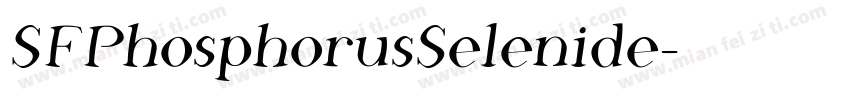 SFPhosphorusSelenide字体转换