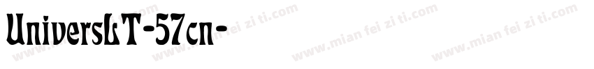 UniversLT-57cn字体转换