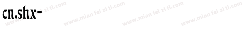 cn.shx字体转换