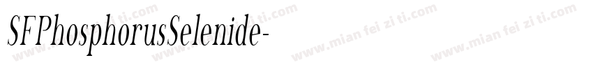 SFPhosphorusSelenide字体转换