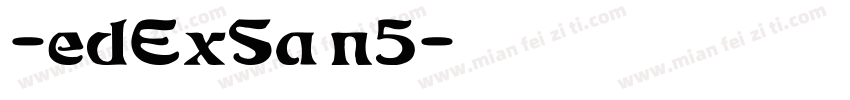 -edExSan5字体转换