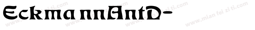 EckmannAntD字体转换