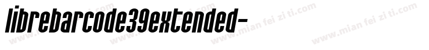 librebarcode39extended字体转换