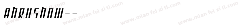 Abrushow-字体转换