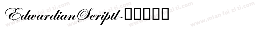 EdwardianScriptl字体转换