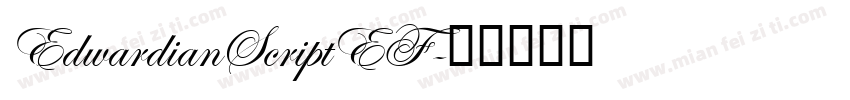 EdwardianScriptEF字体转换