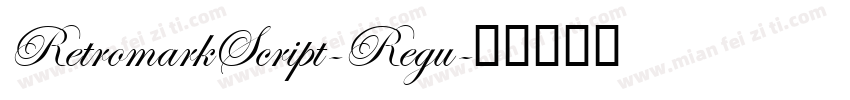 RetromarkScript-Regu字体转换