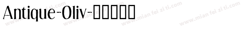 Antique-Oliv字体转换