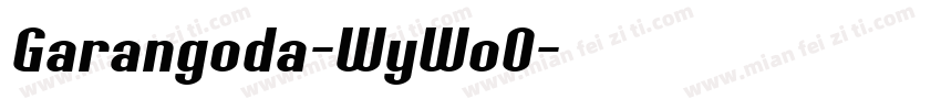 Garangoda-WyWoO字体转换
