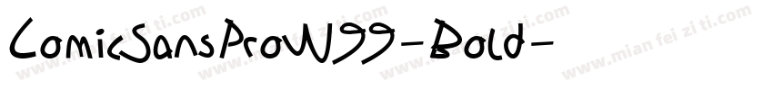 ComicSansProW99-Bold字体转换